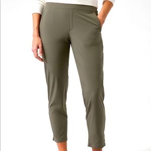 Athleta Brooklyn Ankle Pant, Olive Green, Size 8P